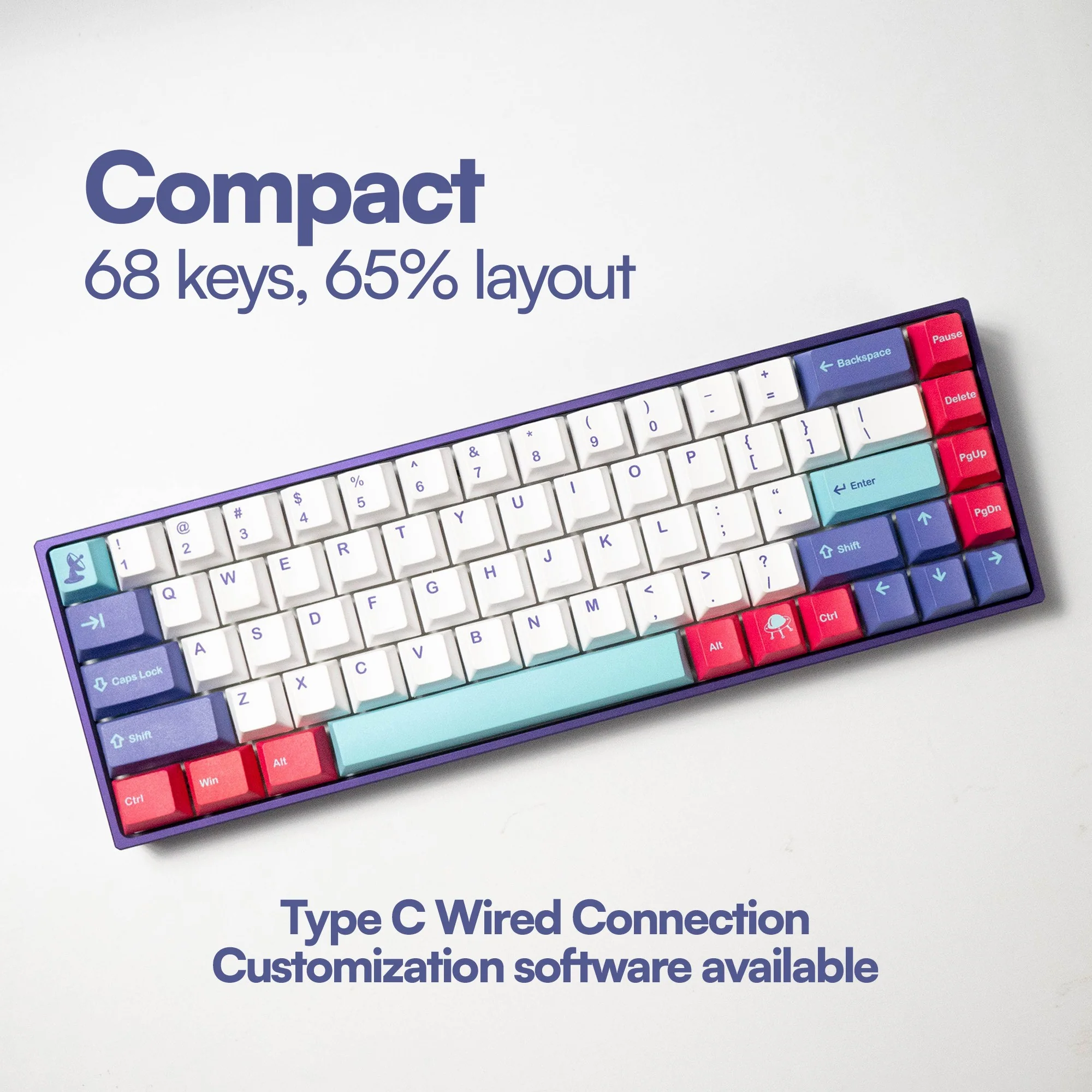 VOYAGER68 Lightyear Edition CNC Alu South Facing Mechanical Keyboard - Image 5