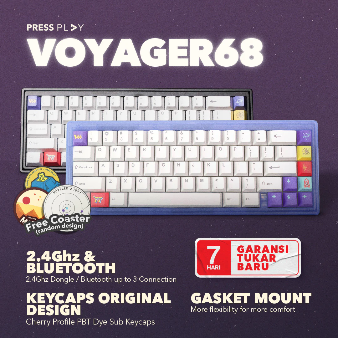 VOYAGER68 Wireless Mechanical Keyboard by Press Play - Image 2