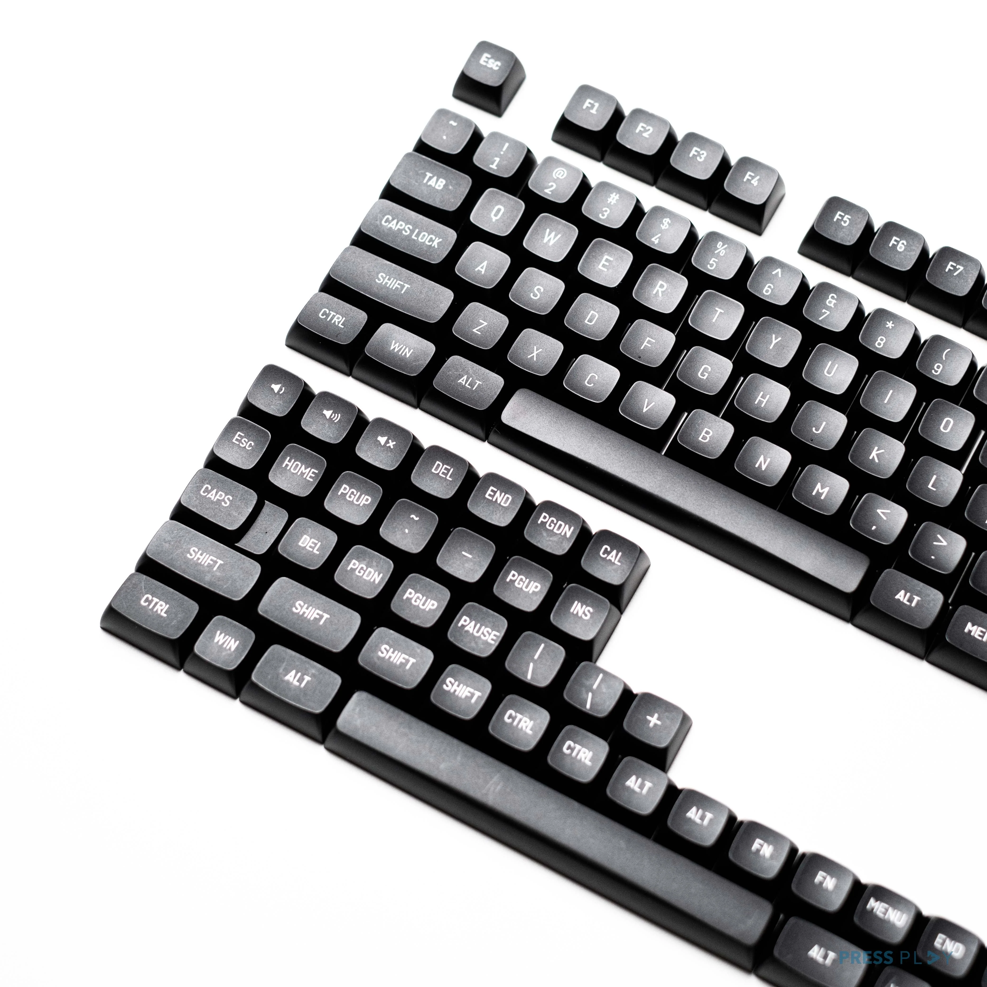 WoB White on Black CSA Profile Doubleshot PBT Keycaps - Image 3