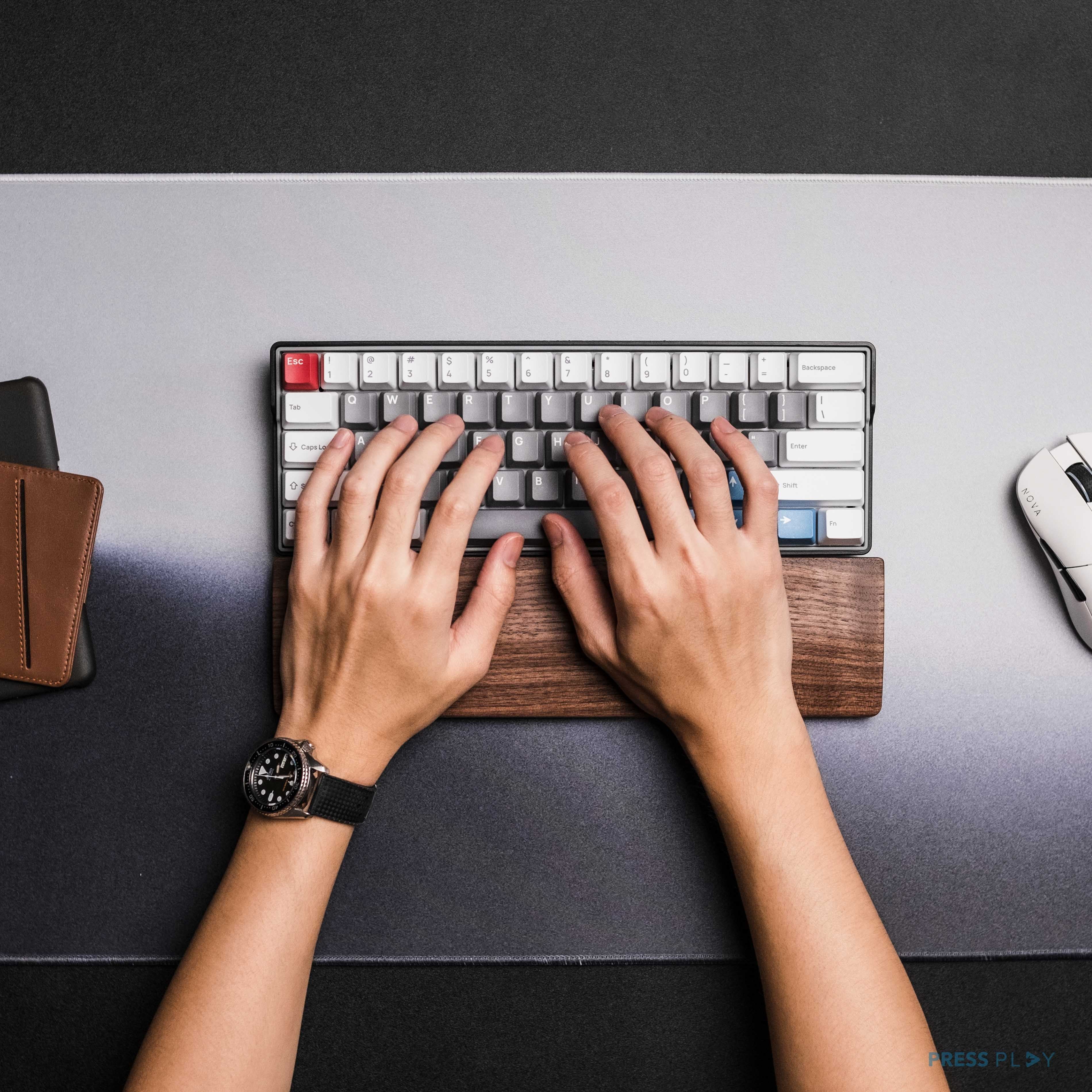 Wooden Wrist Rest/Palm Rest/Wrist Pad Kayu by Press Play - Image 2